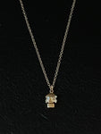 memento mori gold skull pendant