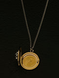 memento mori monogram locket