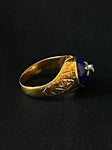 lapis and diamond star ring