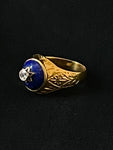 lapis and diamond star ring