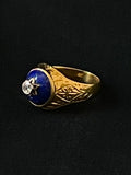 lapis and diamond star ring