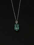 platinum diamond and carved emerald buddha pendant