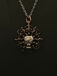 memento mori openwork pendant