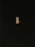 gold platinum bullet pendant