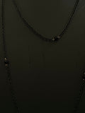 gunmetal and gold woven link necklace