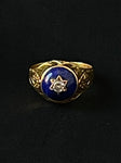 lapis and diamond star ring