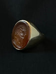 carnelian intaglio ring