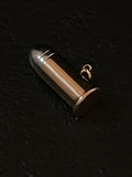 gold platinum bullet pendant