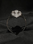 white gold diamond marquise filigree dinner ring