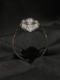 white gold diamond marquise filigree dinner ring