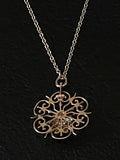 memento mori openwork pendant