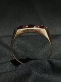 garnet flushmount ring