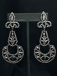 cut steel fleur de lis earrings