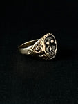 memento mori swirly ring