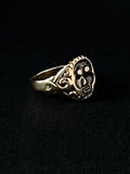 memento mori swirly ring