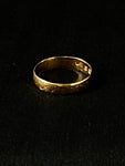 gold engraved victorian wedding band