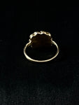 gold mourning ring with hair