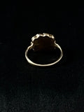 gold mourning ring with hair