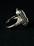 memento mori bone ring