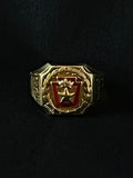 crown & star signet ring