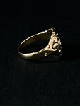 memento mori swirly ring