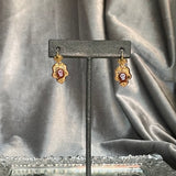 memento mori victorian plaque earrings