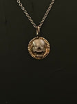 memento mori sunray disk pendant