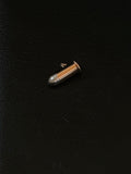 gold platinum bullet pendant