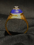 lapis and diamond star ring