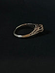 rose gold diamond filigree ring