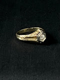 yellow and white gold diamond ring