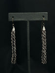 cut steel tassel earrings