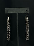 cut steel tassel earrings