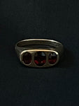 garnet flushmount ring