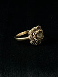 gold mourning ring with hair