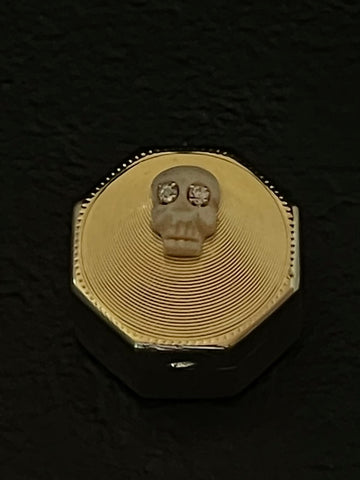 memento mori octagon box pendant