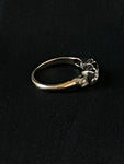 yellow and white gold diamond duette ring