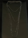 gunmetal trombone link chain