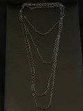 gunmetal trombone link chain