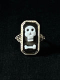 memento mori bone ring