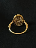 faience scarab ring