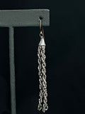 cut steel tassel earrings