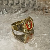 crown & star signet ring