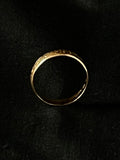 gold engraved victorian wedding band