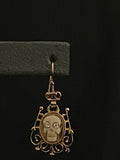 memento mori openwork earrings