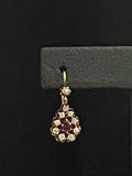 gold ruby diamond pear drops