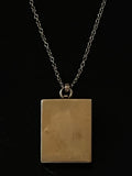 memento mori rectangle pendant