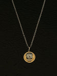 memento mori sunray disk pendant