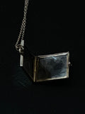 memento mori rectangle pendant