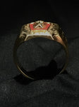 crown & star signet ring